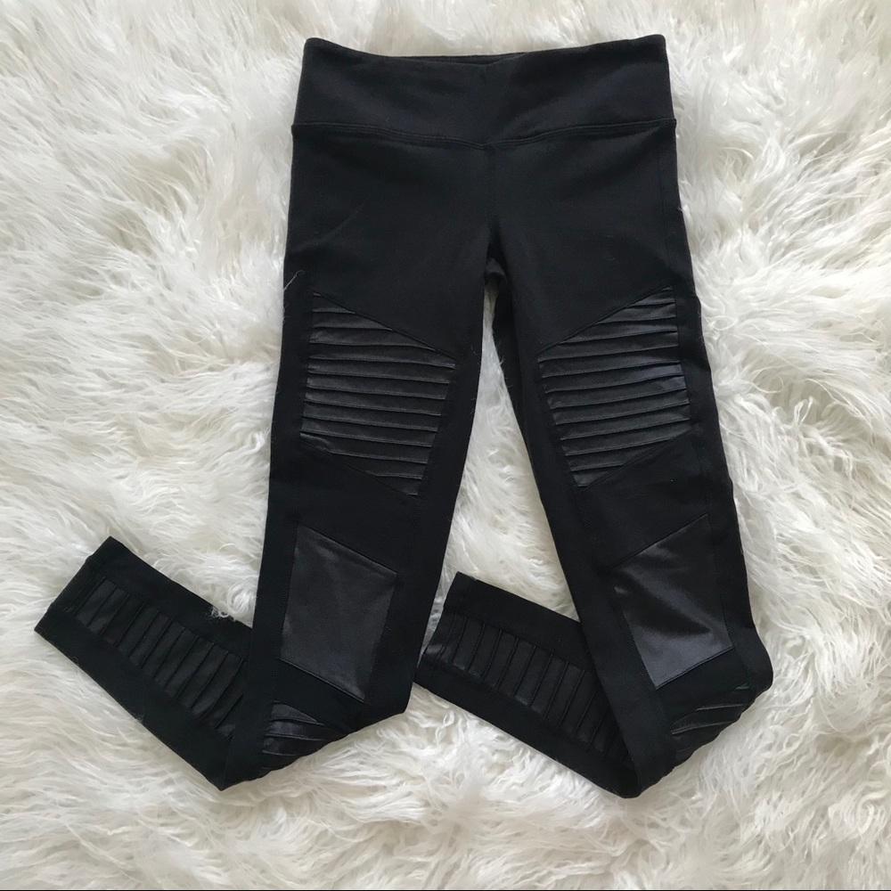 ALO || black moto leggings